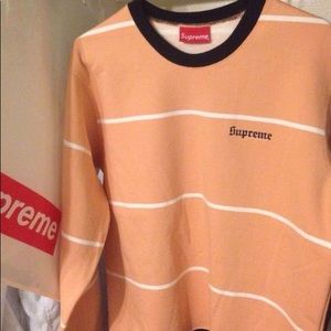 Supreme peach crewneck